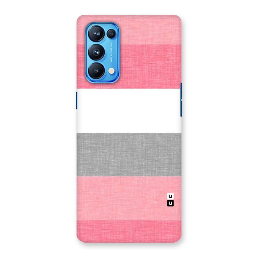 Shades Pink Stripes Back Case for Oppo Reno5 Pro 5G