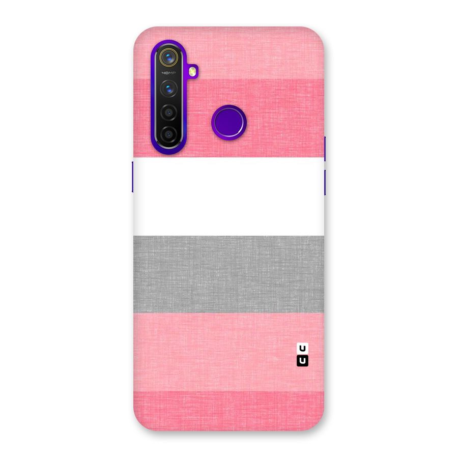 Shades Pink Stripes Back Case for Realme 5 Pro