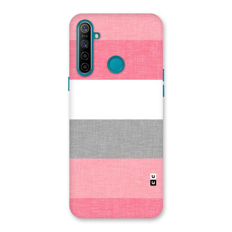 Shades Pink Stripes Back Case for Realme 5i