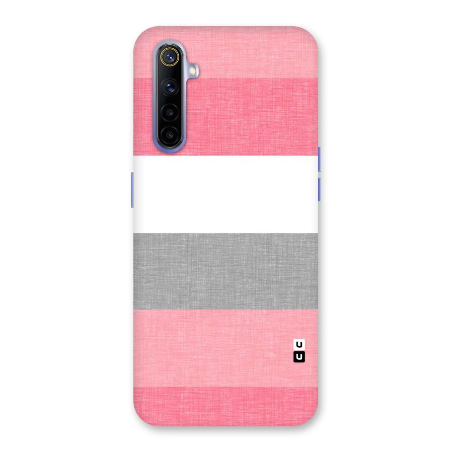 Shades Pink Stripes Back Case for Realme 6