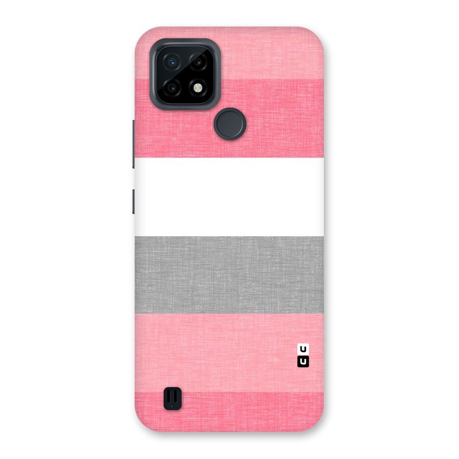 Shades Pink Stripes Back Case for Realme C21