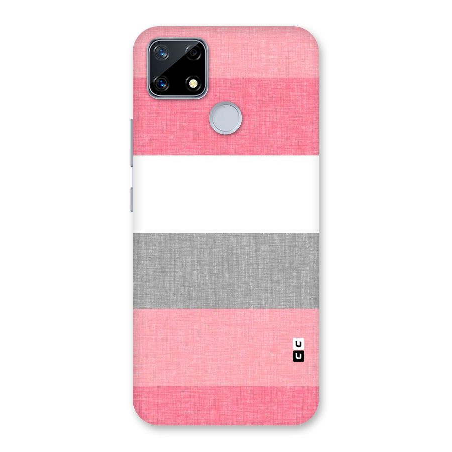 Shades Pink Stripes Back Case for Realme Narzo 20