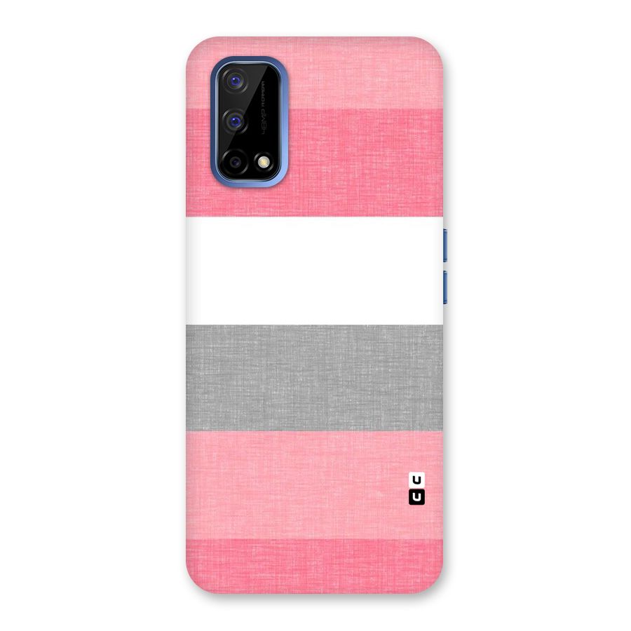 Shades Pink Stripes Back Case for Realme Narzo 30 Pro