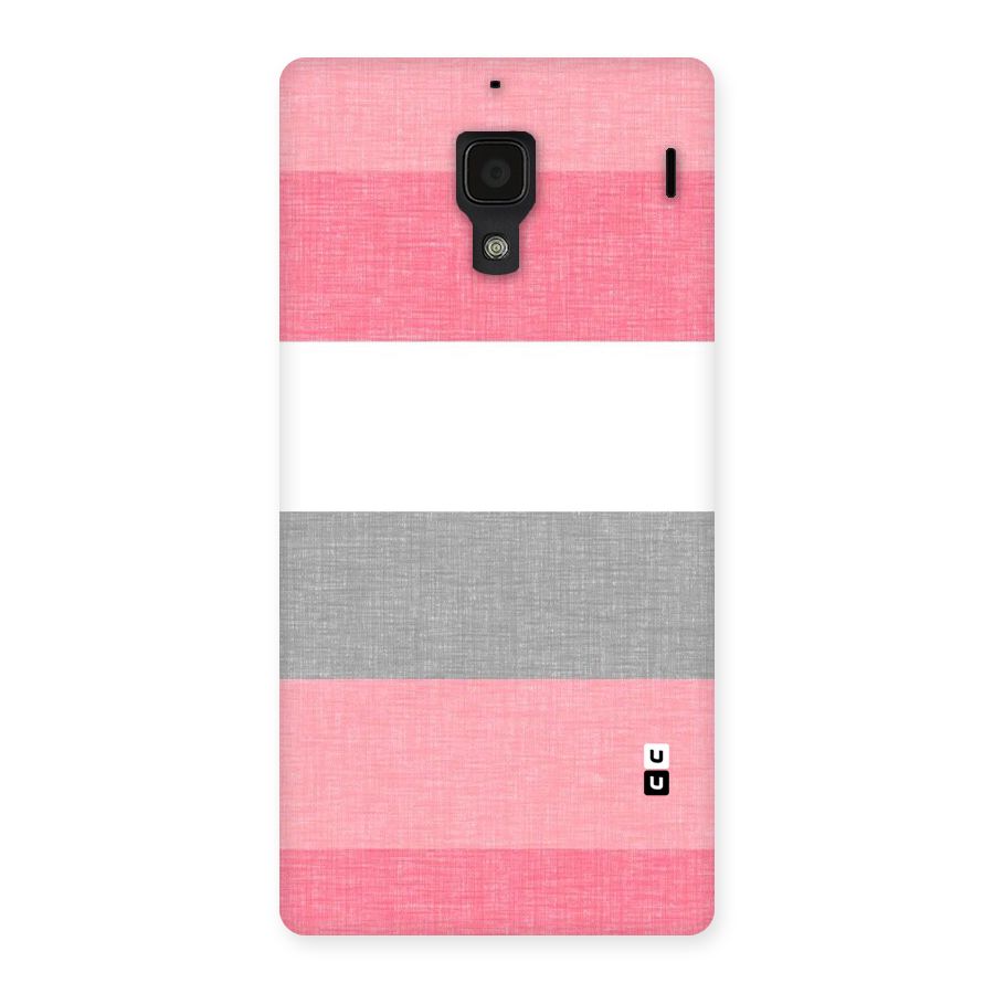 Shades Pink Stripes Back Case for Redmi 1S