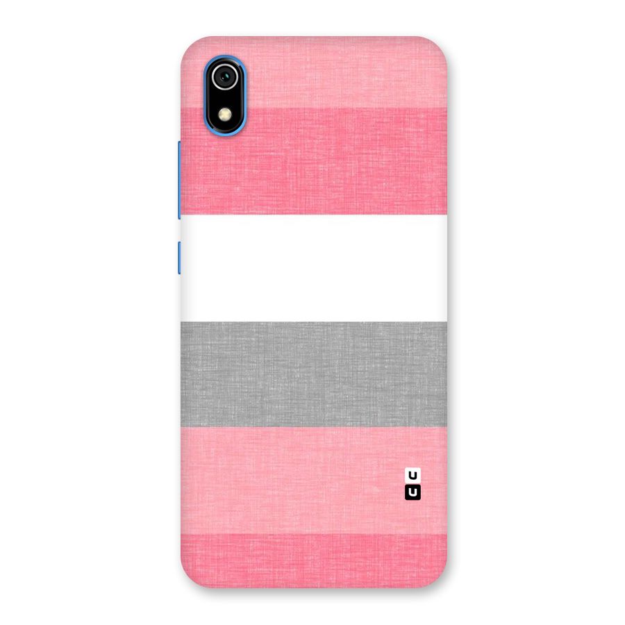 Shades Pink Stripes Back Case for Redmi 7A