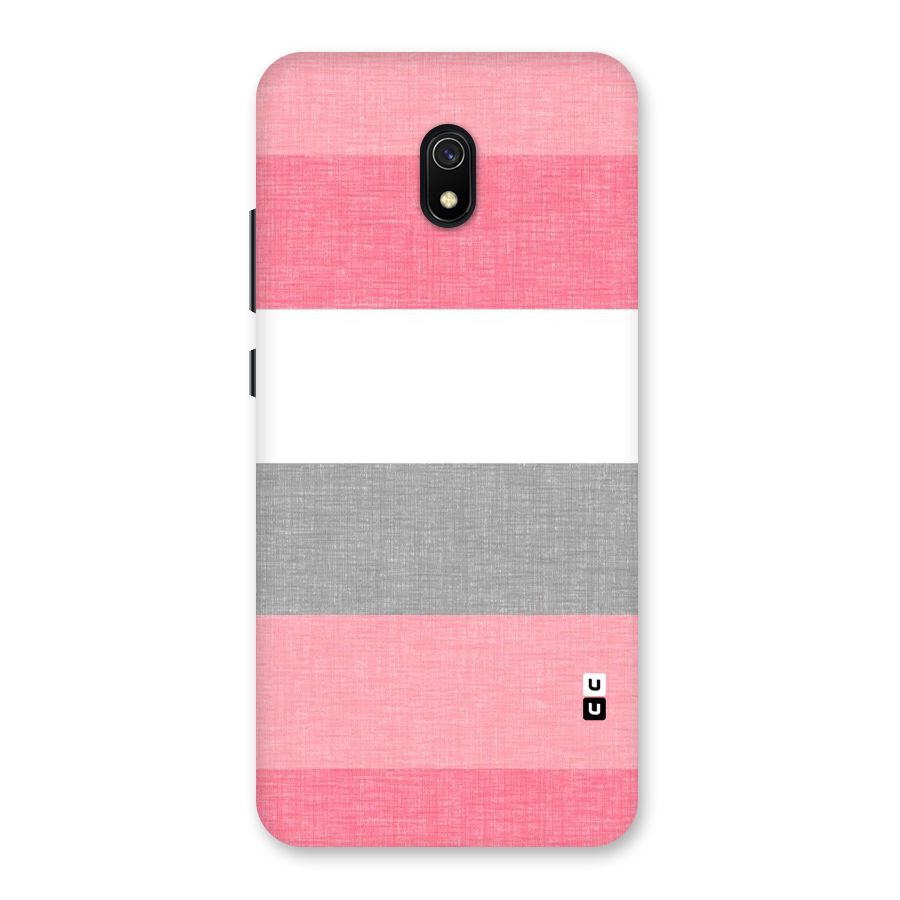 Shades Pink Stripes Back Case for Redmi 8A