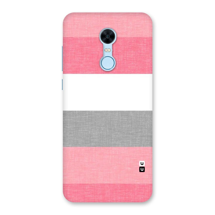 Shades Pink Stripes Back Case for Redmi Note 5