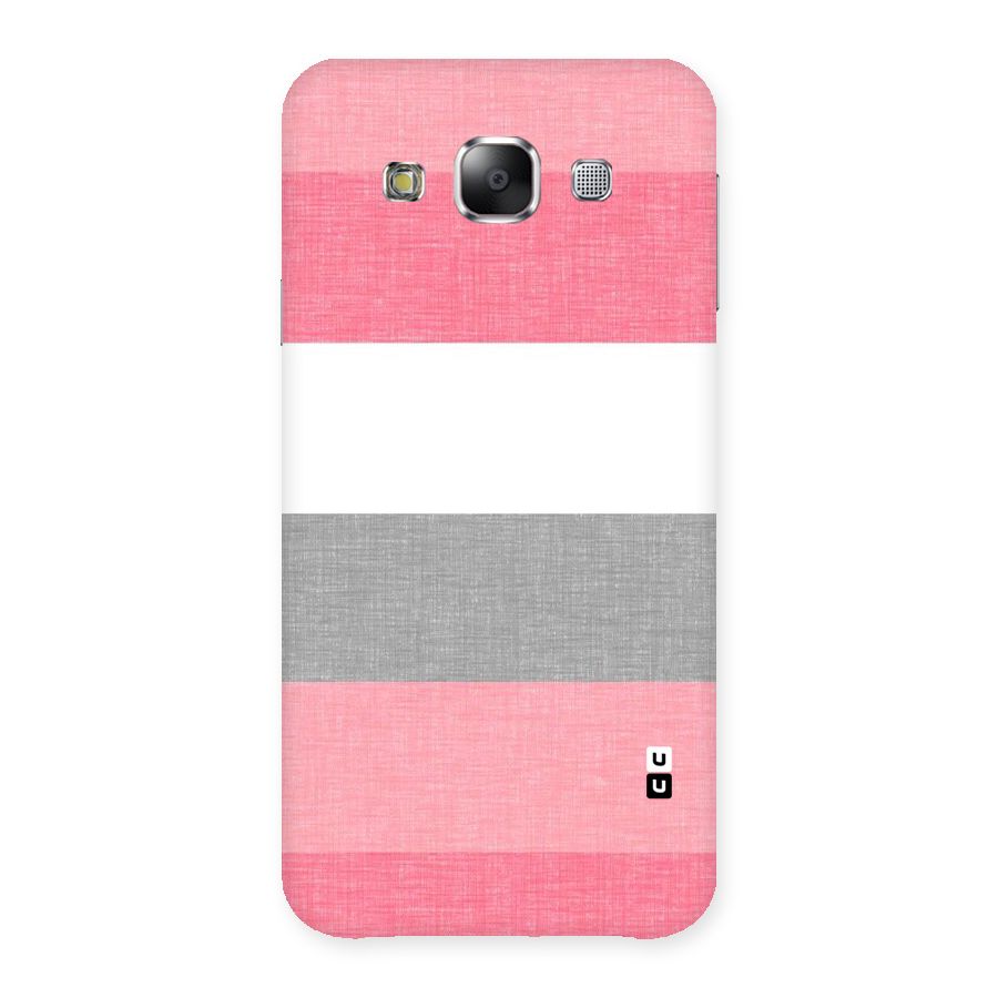 Shades Pink Stripes Back Case for Samsung Galaxy E5