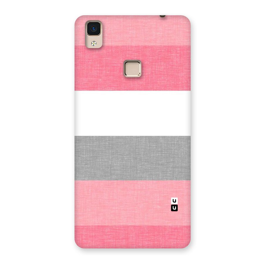 Shades Pink Stripes Back Case for V3 Max