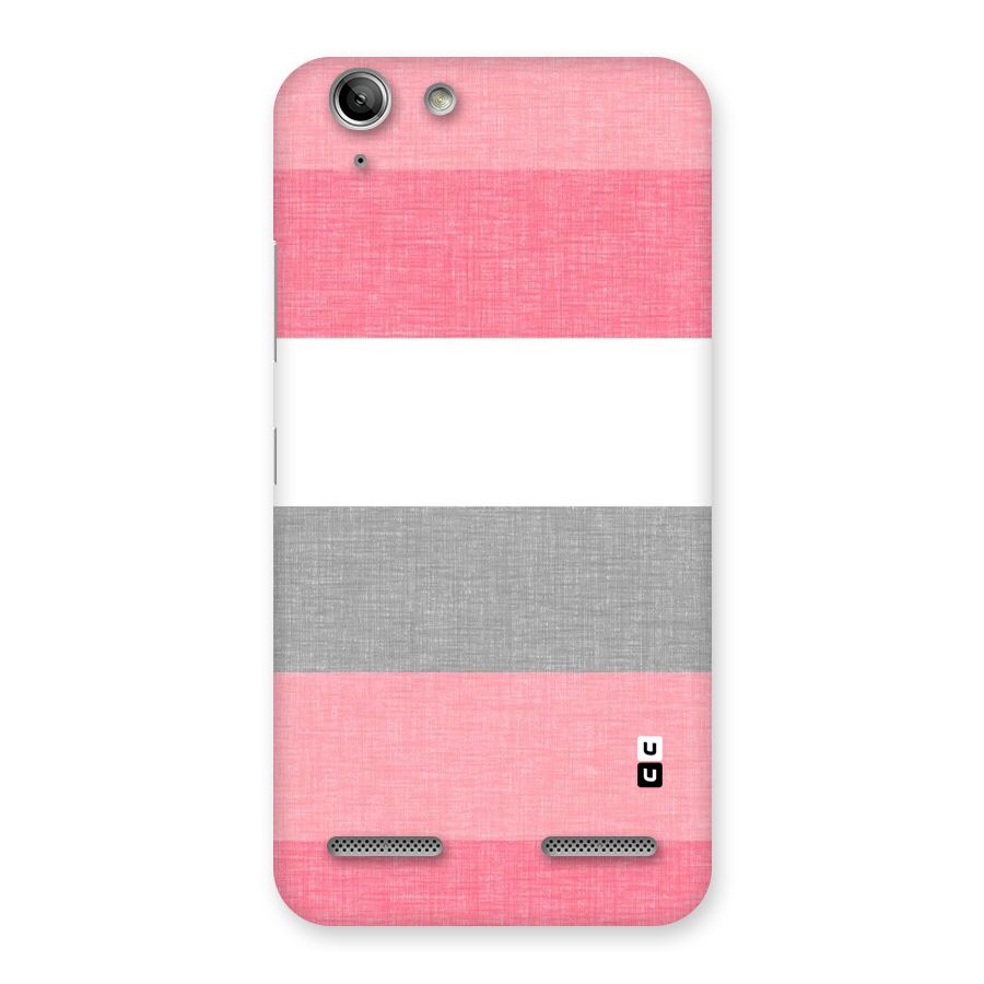 Shades Pink Stripes Back Case for Vibe K5
