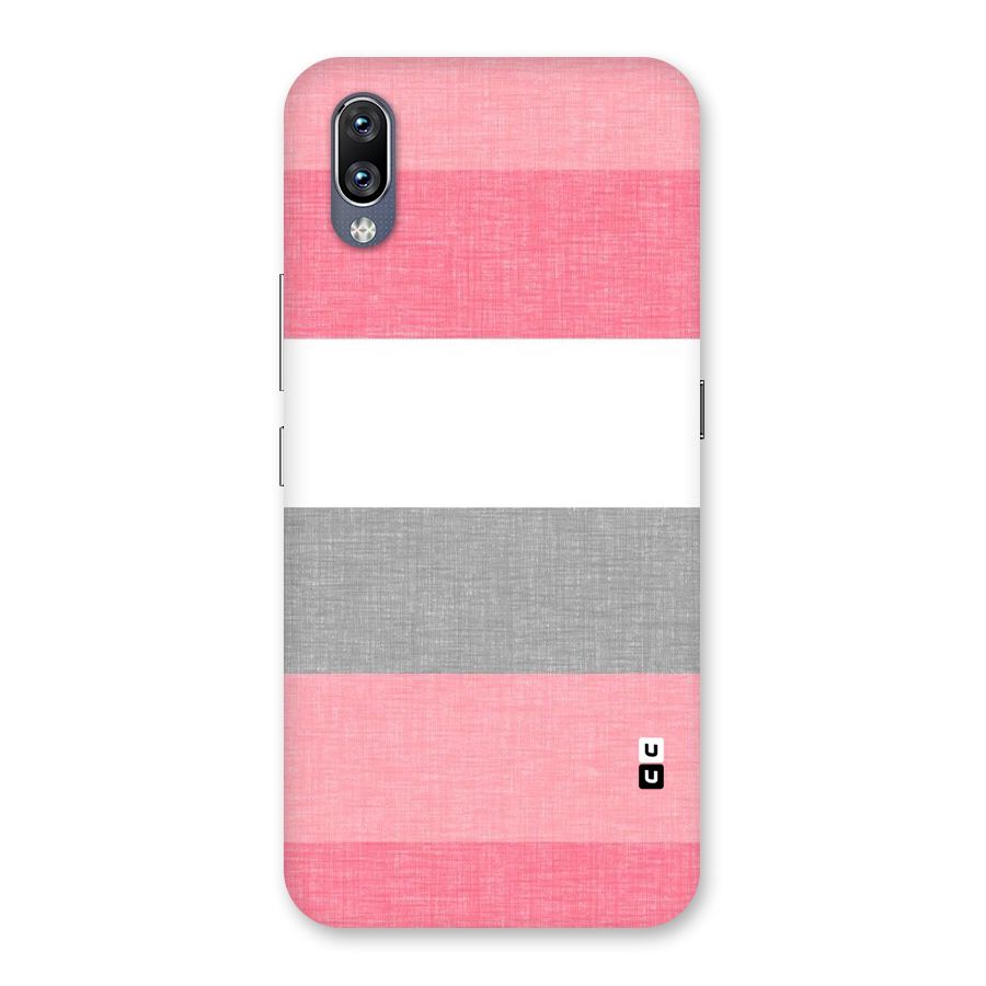 Shades Pink Stripes Back Case for Vivo NEX