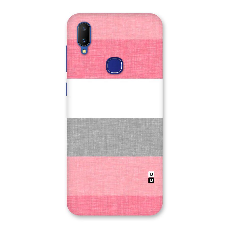 Shades Pink Stripes Back Case for Vivo V11