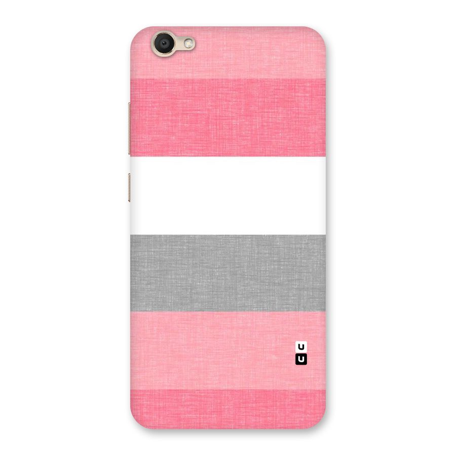 Shades Pink Stripes Back Case for Vivo V5