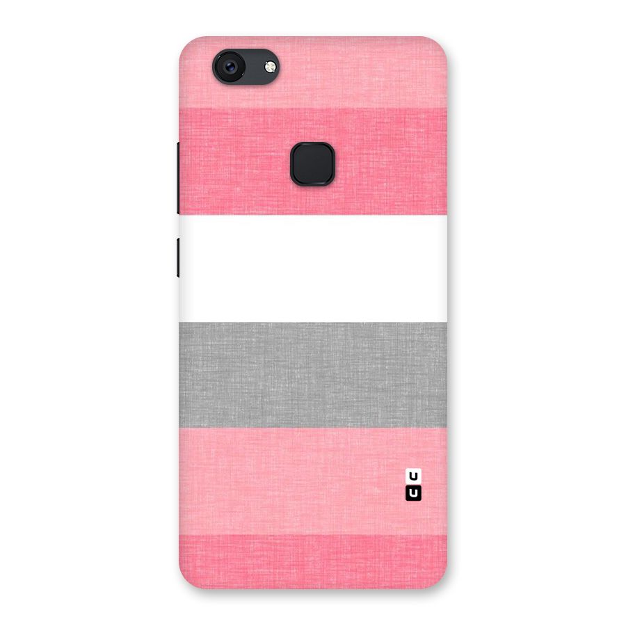 Shades Pink Stripes Back Case for Vivo V7 Plus