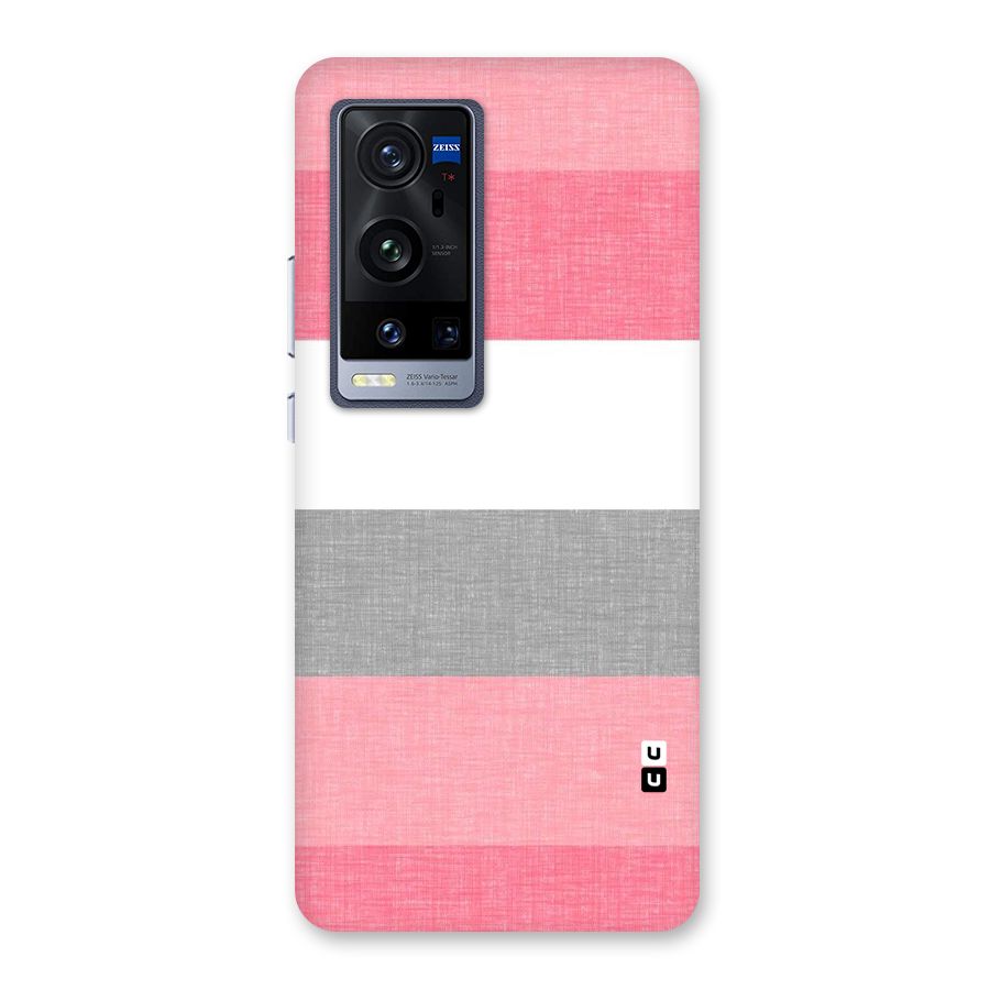 Shades Pink Stripes Back Case for Vivo X60 Pro Plus