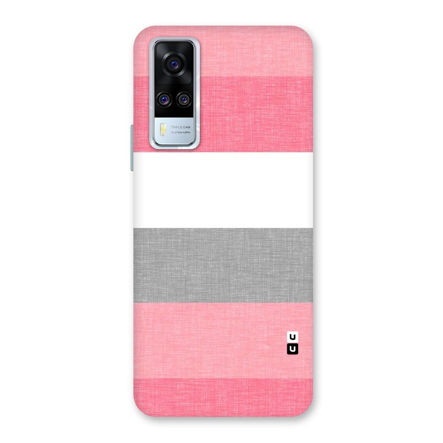 Shades Pink Stripes Back Case for Vivo Y31