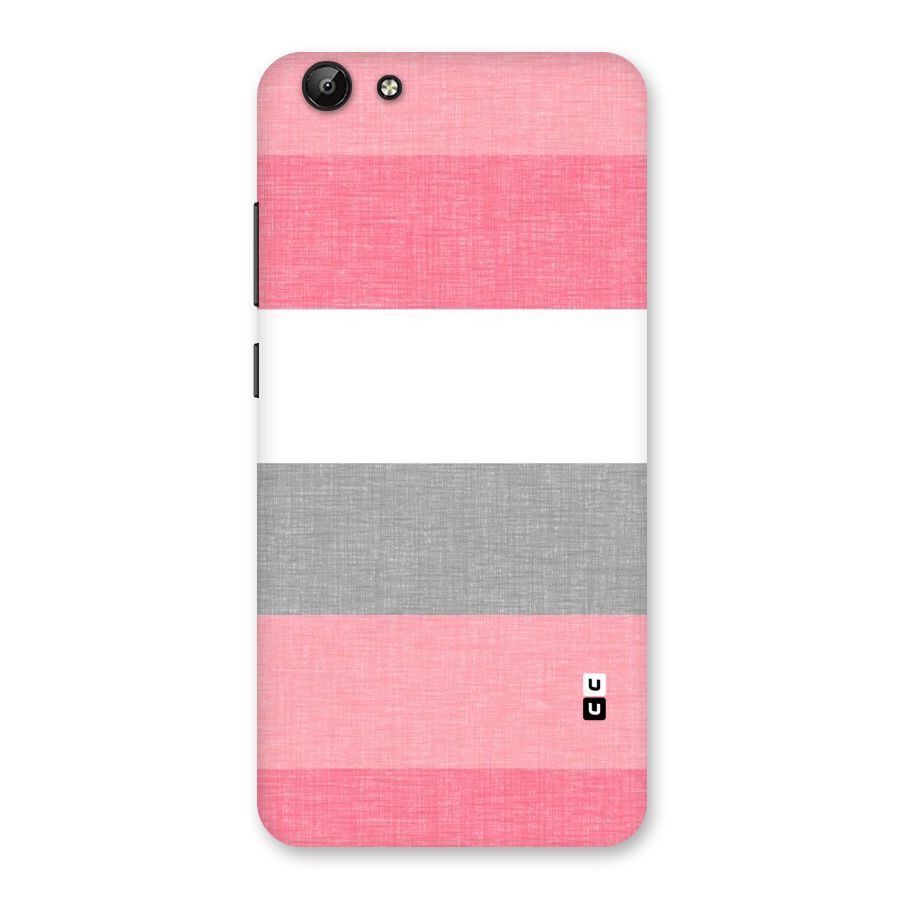 Shades Pink Stripes Back Case for Vivo Y69