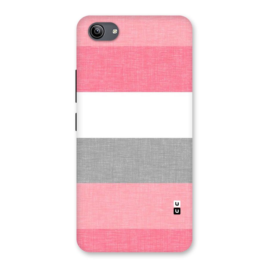 Shades Pink Stripes Back Case for Vivo Y81i