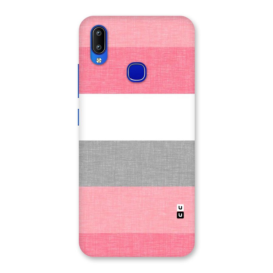 Shades Pink Stripes Back Case for Vivo Y91