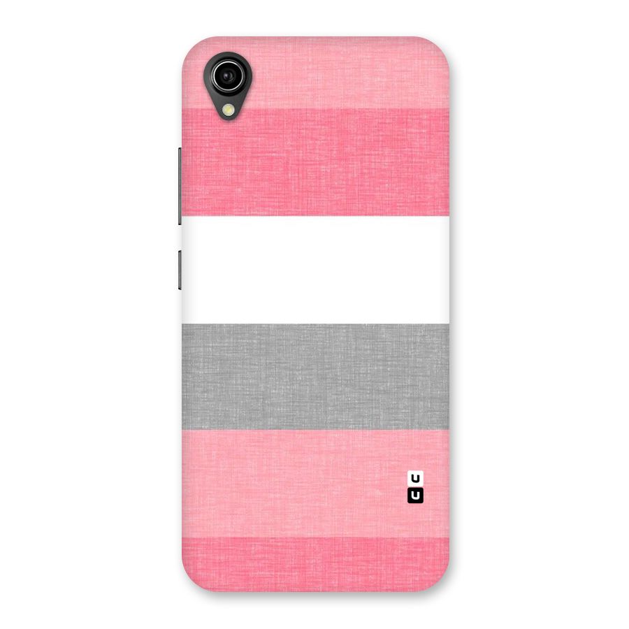 Shades Pink Stripes Back Case for Vivo Y91i