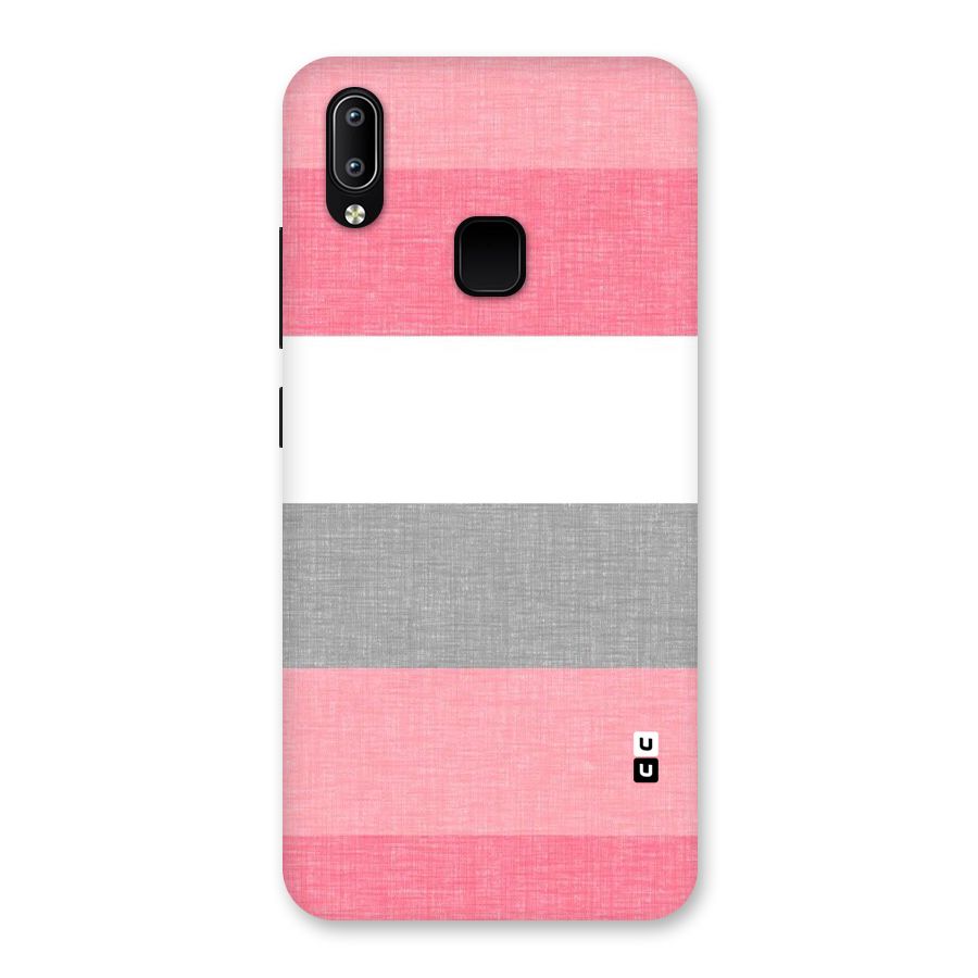 Shades Pink Stripes Back Case for Vivo Y93