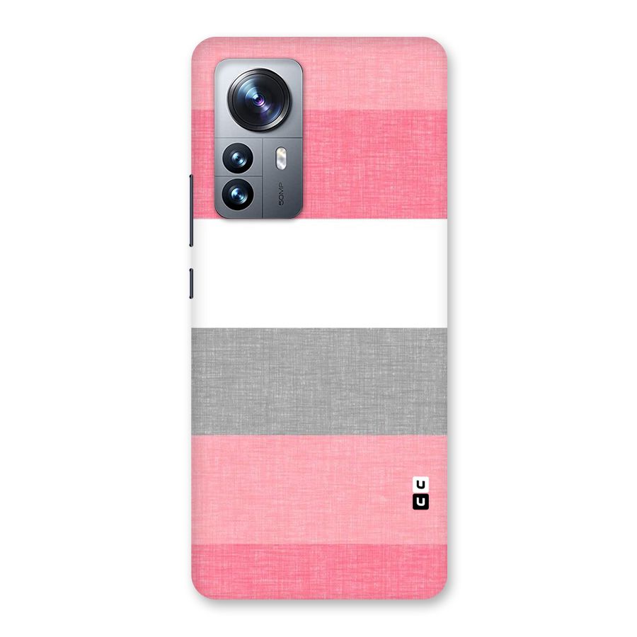 Shades Pink Stripes Back Case for Xiaomi 12 Pro