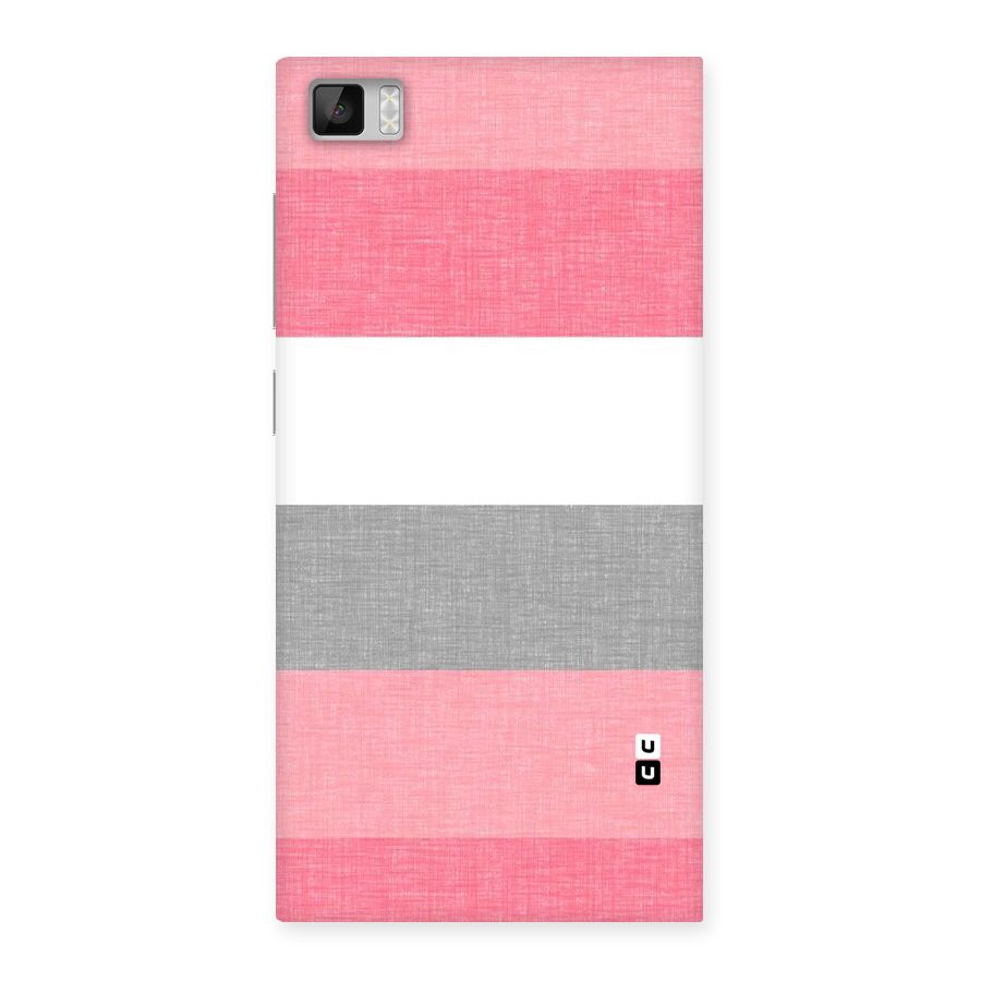 Shades Pink Stripes Back Case for Xiaomi Mi3