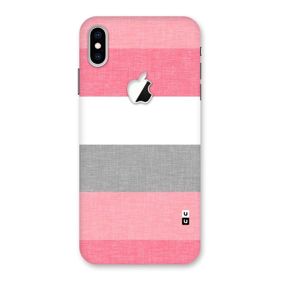 Shades Pink Stripes Back Case for iPhone XS Max Apple Cut