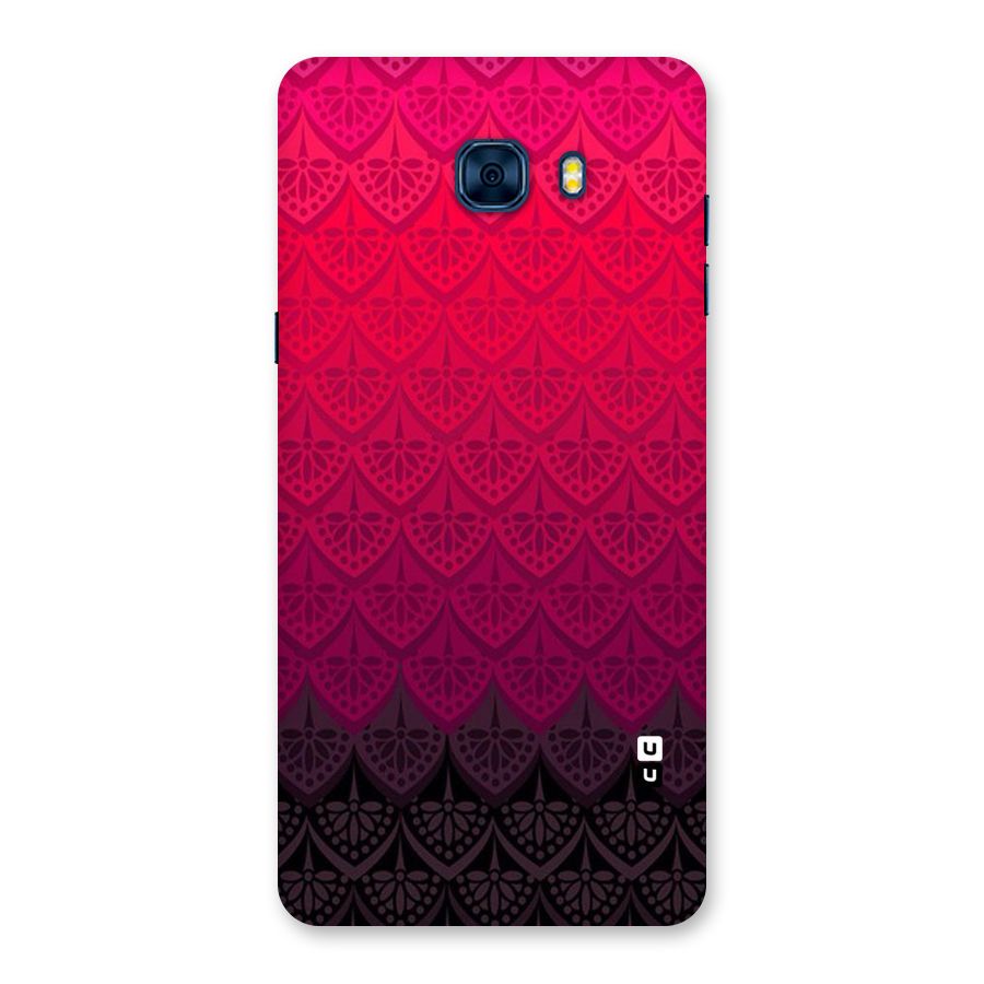 Shades Red Design Back Case for Galaxy C7 Pro