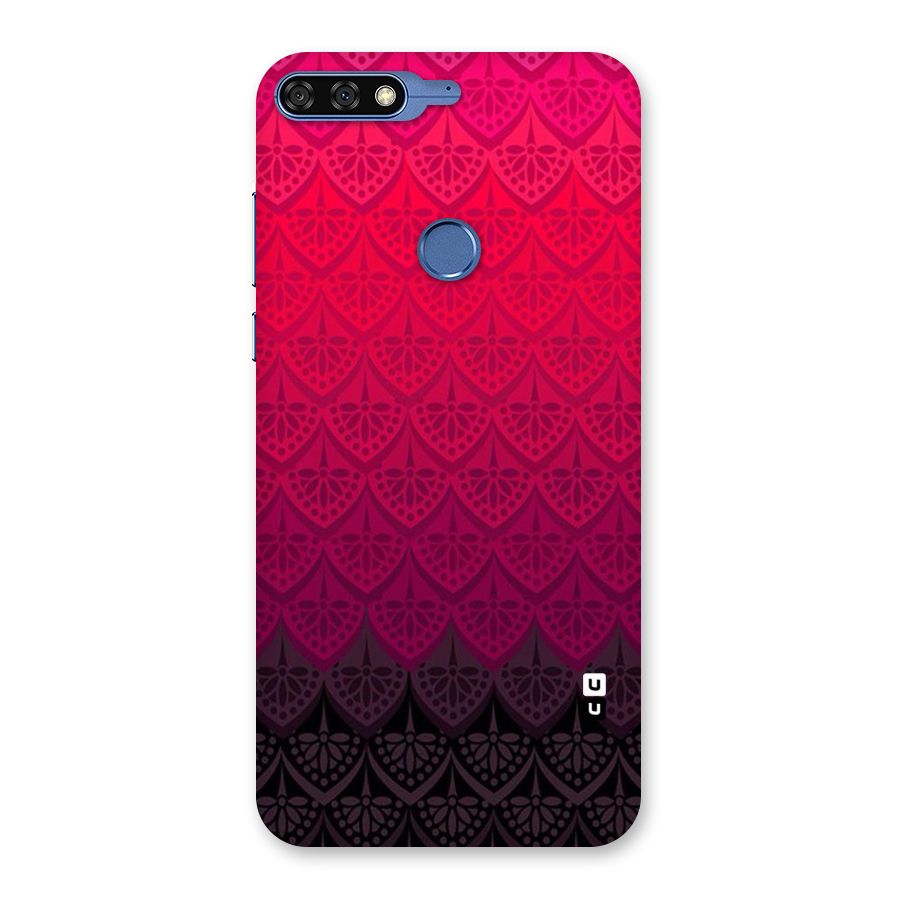 Shades Red Design Back Case for Honor 7C