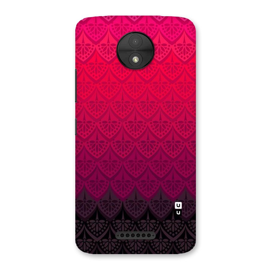Shades Red Design Back Case for Moto C