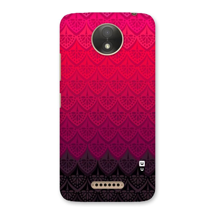 Shades Red Design Back Case for Moto C Plus