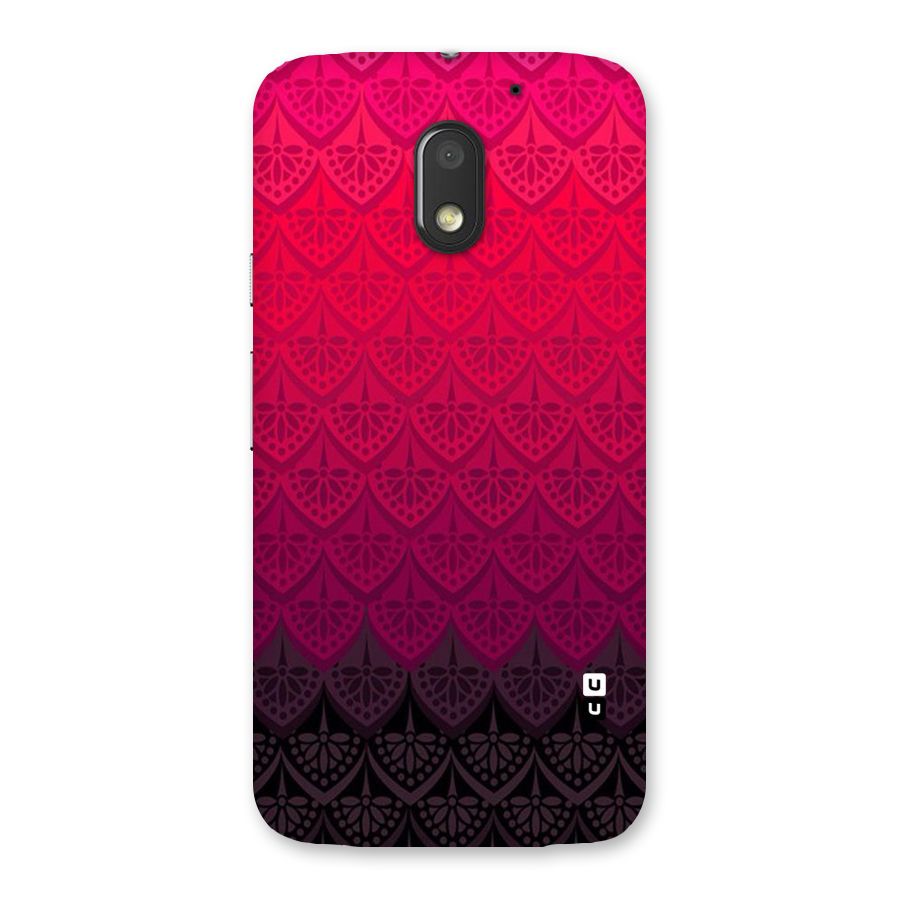 Shades Red Design Back Case for Moto E3 Power