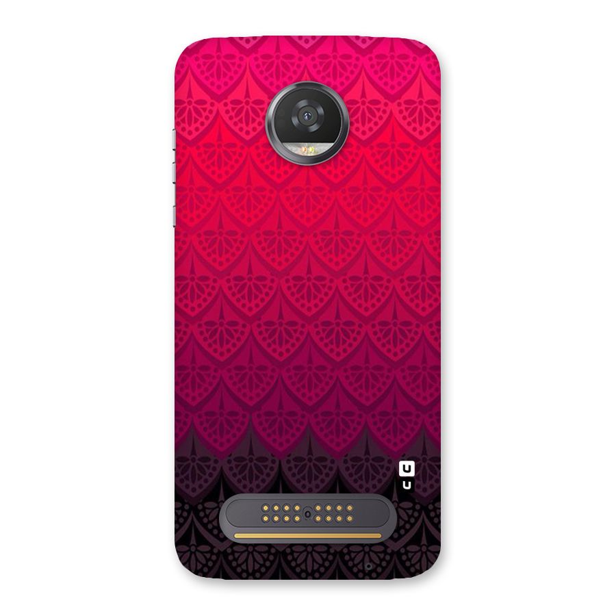 Shades Red Design Back Case for Moto Z2 Play