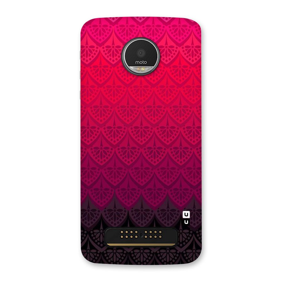 Shades Red Design Back Case for Moto Z Play