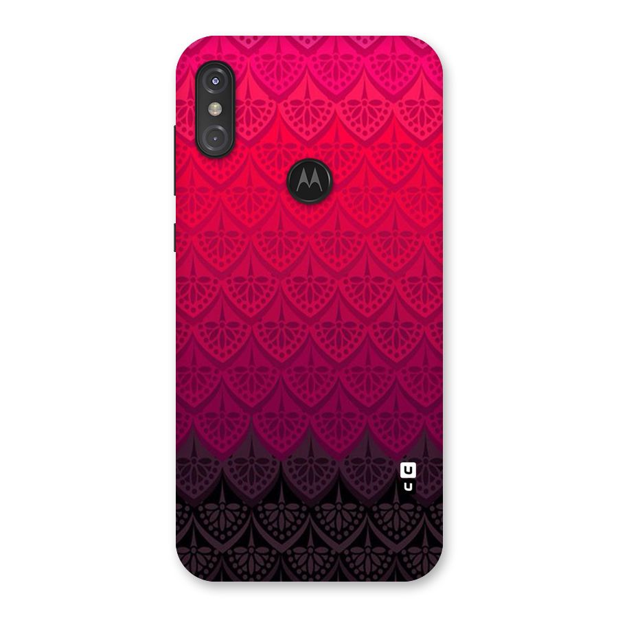 Shades Red Design Back Case for Motorola One Power