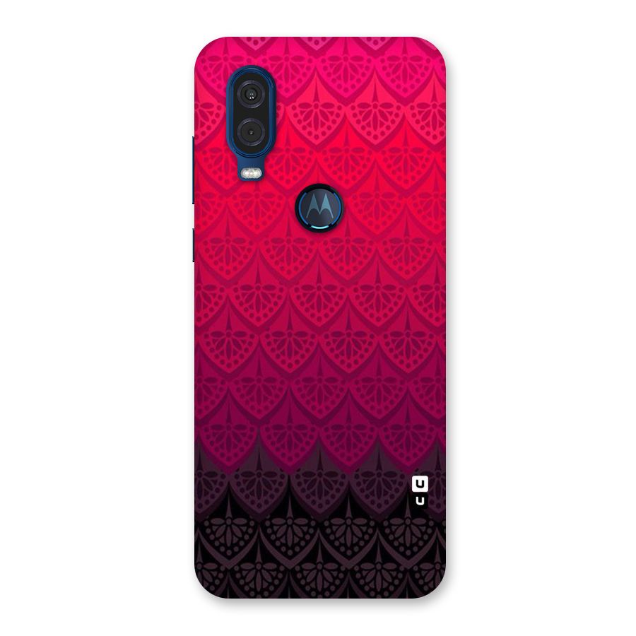 Shades Red Design Back Case for Motorola One Vision
