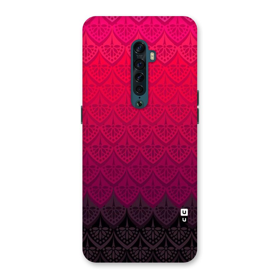 Shades Red Design Back Case for Oppo Reno2