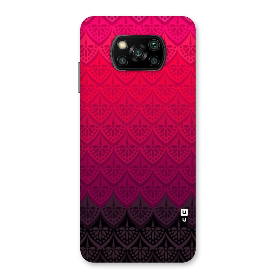 Shades Red Design Back Case for Poco X3
