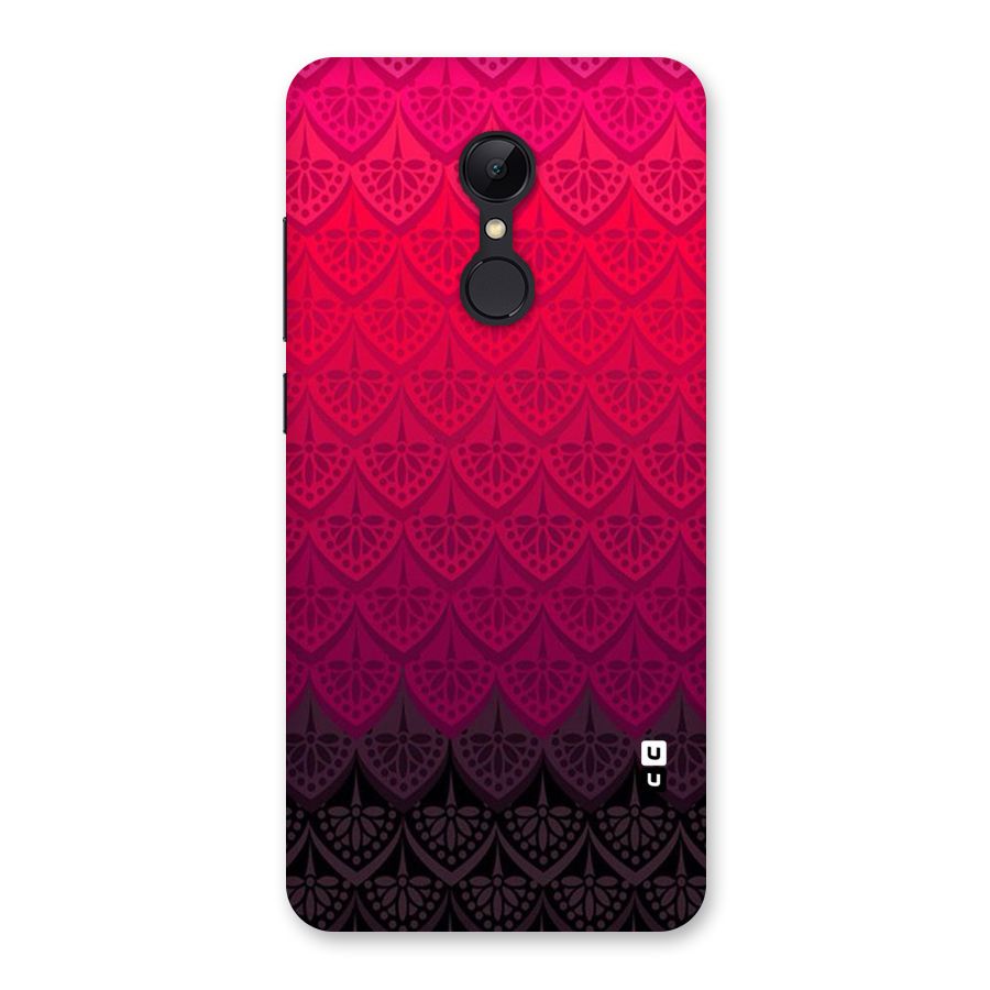 Shades Red Design Back Case for Redmi 5