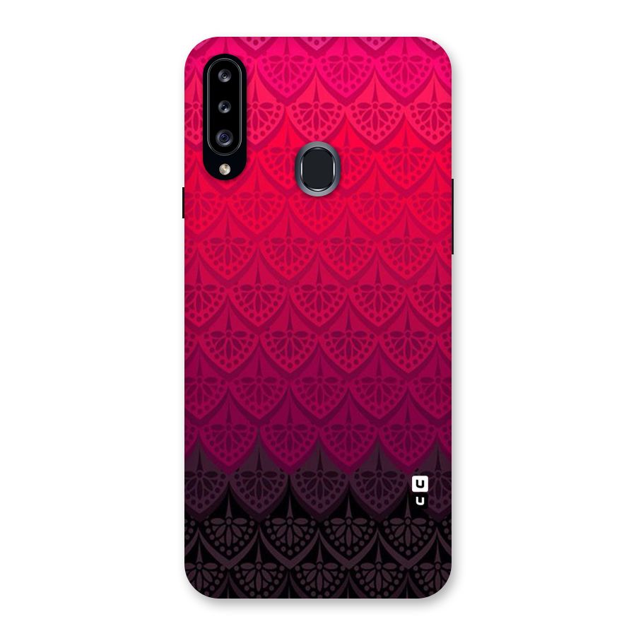Shades Red Design Back Case for Samsung Galaxy A20s