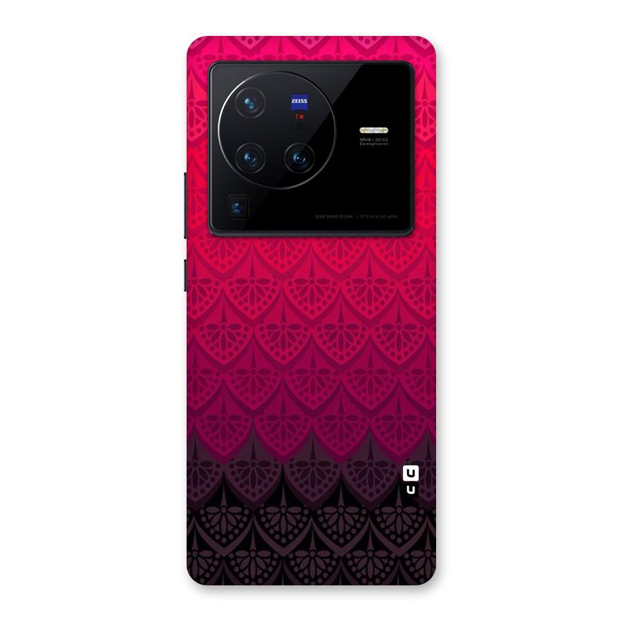 Shades Red Design Back Case for Vivo X80 Pro