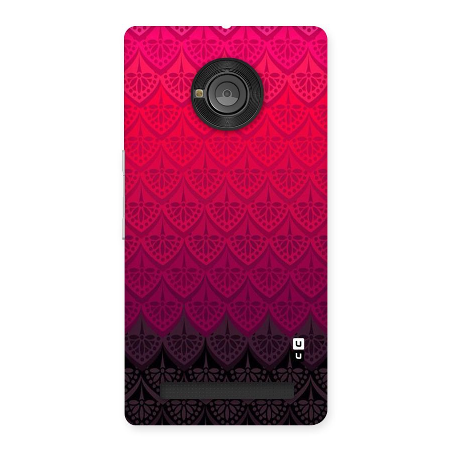 Shades Red Design Back Case for Yu Yunique