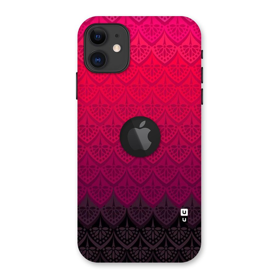 Shades Red Design Back Case for iPhone 11 Logo Cut