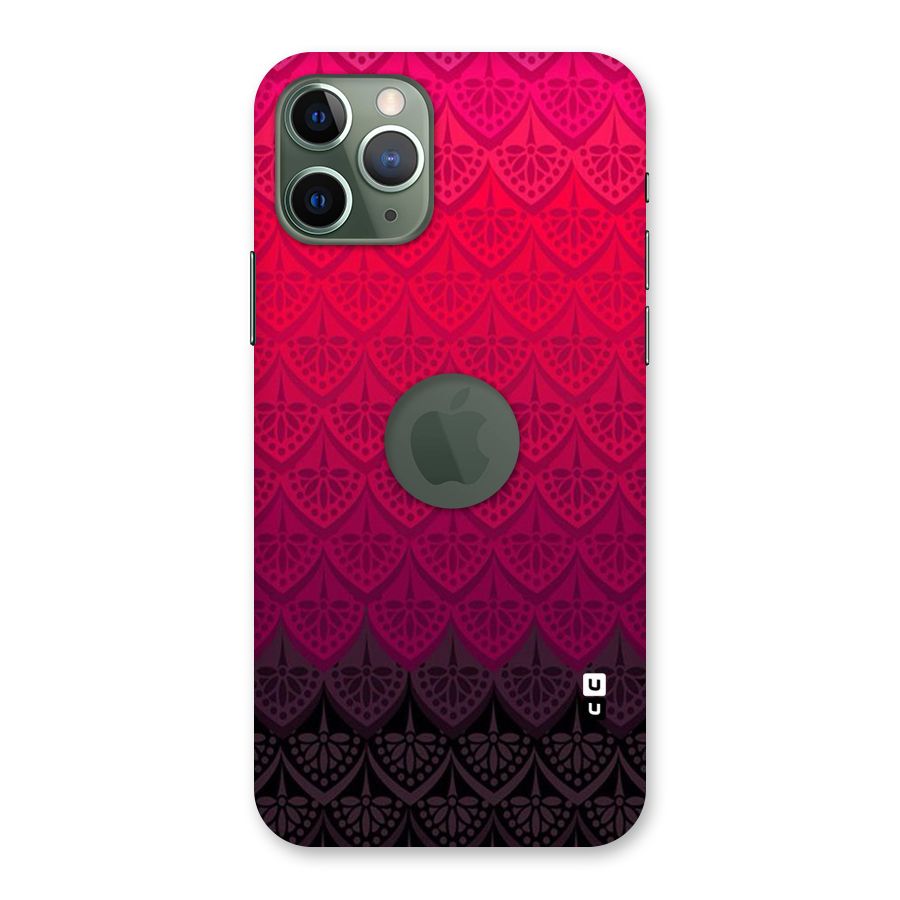 Shades Red Design Back Case for iPhone 11 Pro Logo  Cut