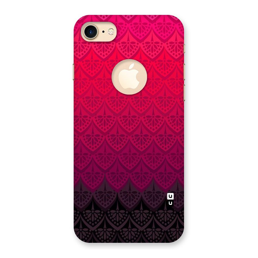 Shades Red Design Back Case for iPhone 8 Logo Cut