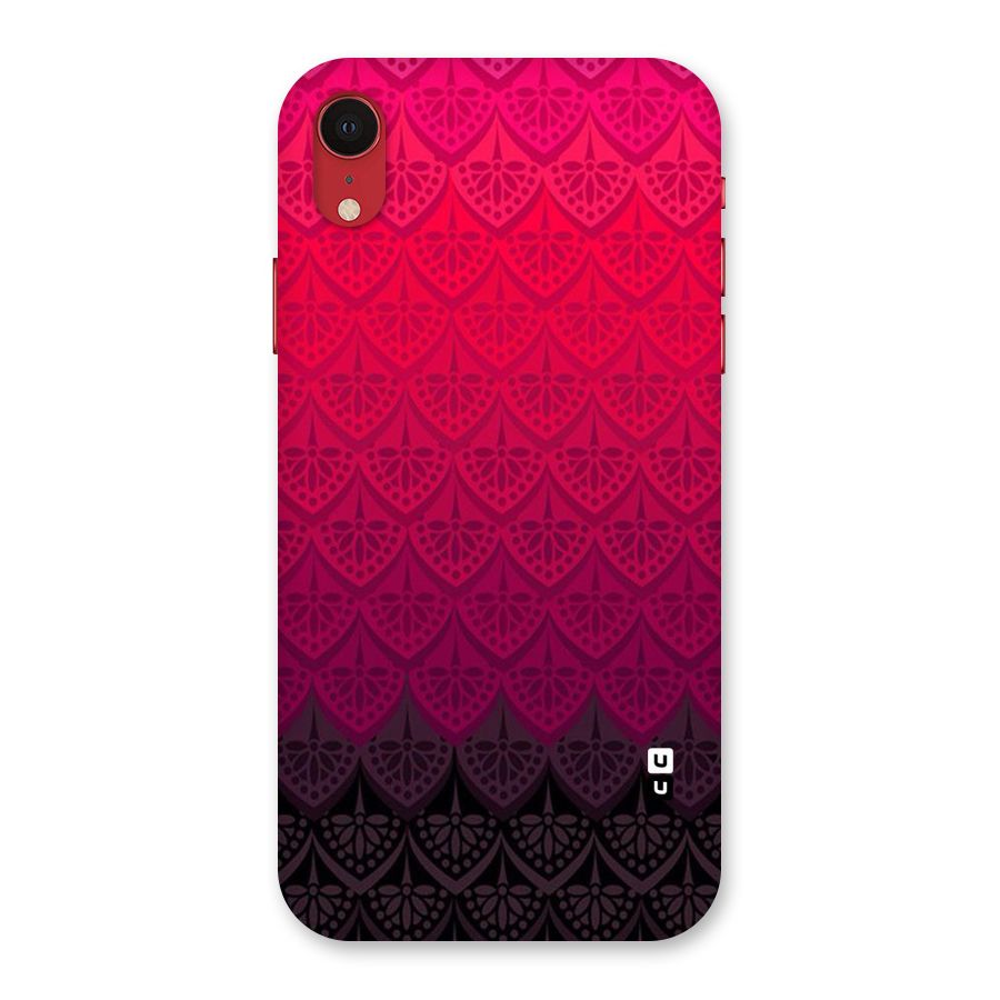 Shades Red Design Back Case for iPhone XR