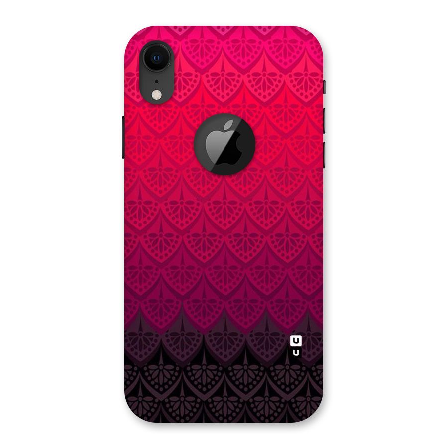 Shades Red Design Back Case for iPhone XR Logo Cut