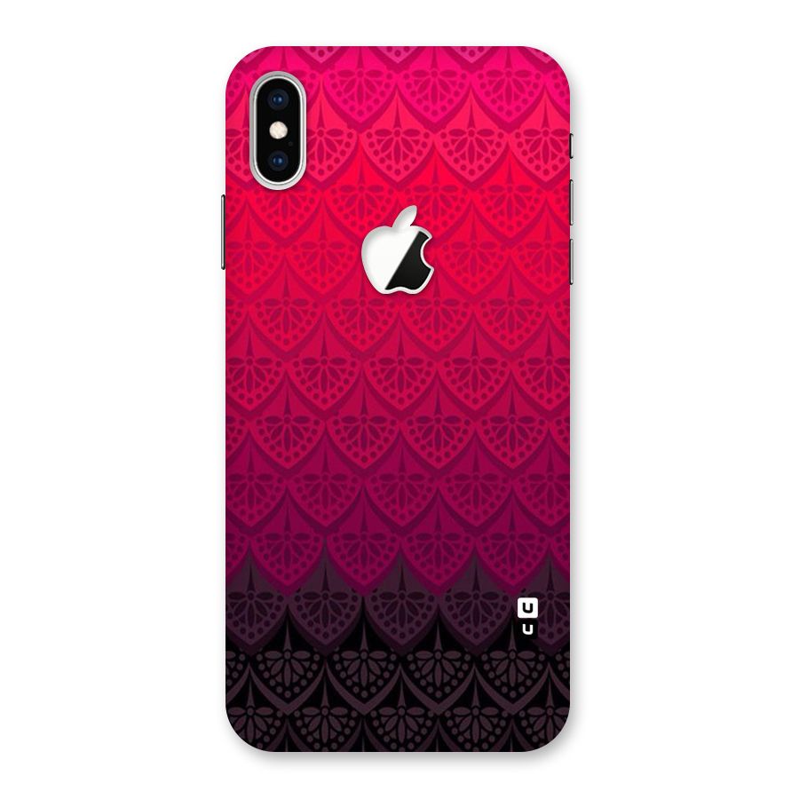 Shades Red Design Back Case for iPhone XS Max Apple Cut