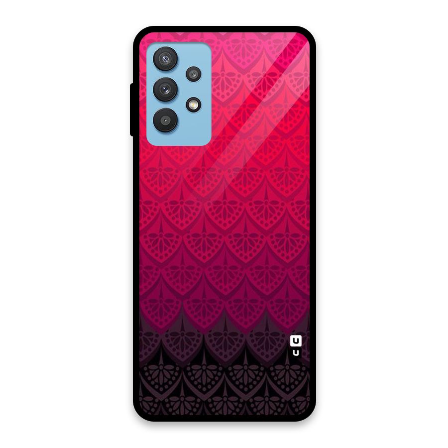 Shades Red Design Glass Back Case for Galaxy M32 5G